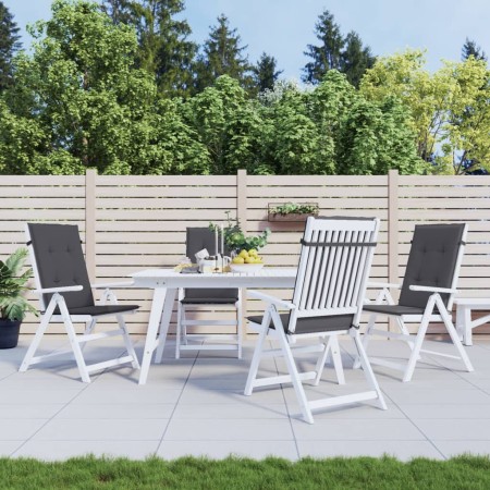 Gartenstuhl Kissen mit hoher Rückenlehne 4 Stück grauer Stoff 120x50x3 cm von vidaXL, Kissen für Stühle und Sofas - Ref: Foro...