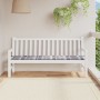 Garden bench cushion in gray checkered Oxford fabric 180x50x3 cm by vidaXL, Cushions for chairs and sofas - Ref: Foro24-31409...