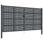 Anthracite gray steel garden gate 400x250 cm by vidaXL, garden gates - Ref: Foro24-154576, Price: 1,00 €, Discount: %