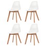 Dining chairs 4 units white plastic by vidaXL, dining chairs - Ref: Foro24-244772, Price: 184,59 €, Discount: %