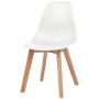 Dining chairs 4 units white plastic by vidaXL, dining chairs - Ref: Foro24-244772, Price: 184,59 €, Discount: %