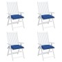 Cojines de silla de jardín 4 uds tela Oxford azul 40x40x7 cm de vidaXL, Cojines para sillas y sofás - Ref: Foro24-314891, Pre...