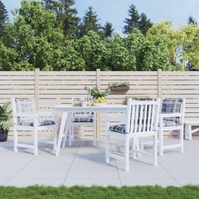 Gartenstuhlkissen niedrige Rückenlehne 4 Stück grau karierter Stoff von vidaXL, Kissen für Stühle und Sofas - Ref: Foro24-314...