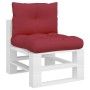 Cushions for pallets 2 units red fabric by vidaXL, Cushions for chairs and sofas - Ref: Foro24-314613, Price: 30,48 €, Discou...