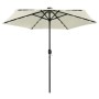 Parasol with LED lights and sand white aluminum pole 270 cm by vidaXL, Umbrellas - Ref: Foro24-47353, Price: 88,94 €, Discoun...