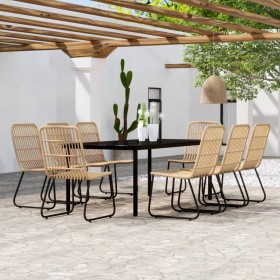 9-piece oak garden dining set by vidaXL, Garden sets - Ref: Foro24-3099166, Price: 1,00 €, Discount: %