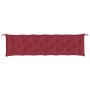 Cojín de banco de jardín tela Oxford rojo tinto 200x50x7 cm de vidaXL, Cojines para sillas y sofás - Ref: Foro24-314989, Prec...