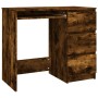 Escritorio de madera contrachapada roble ahumado 90x45x76 cm de vidaXL, Escritorios - Ref: Foro24-815507, Precio: 104,30 €, D...