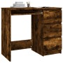 Escritorio de madera contrachapada roble ahumado 90x45x76 cm de vidaXL, Escritorios - Ref: Foro24-815507, Precio: 104,30 €, D...