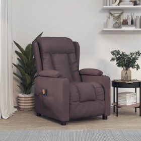 Electric massage chair dark brown fabric by vidaXL, Electric massage chairs - Ref: Foro24-339063, Price: 249,80 €, Discount: %