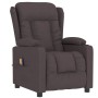 Sillón de masaje eléctrico tela marrón oscuro de vidaXL, Sillones de masaje eléctricos - Ref: Foro24-339063, Precio: 280,32 €...