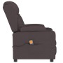 Sillón de masaje eléctrico tela marrón oscuro de vidaXL, Sillones de masaje eléctricos - Ref: Foro24-339063, Precio: 280,32 €...