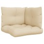 Cushions for pallet sofa 3 units beige fabric by vidaXL, Cushions for chairs and sofas - Ref: Foro24-47472, Price: 34,15 €, D...