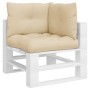 Cushions for pallet sofa 3 units beige fabric by vidaXL, Cushions for chairs and sofas - Ref: Foro24-47472, Price: 34,15 €, D...