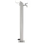 Columna de agua de jardín acero inoxidable redonda 95 cm de vidaXL, Sistemas de riego - Ref: Foro24-45456, Precio: 98,51 €, D...