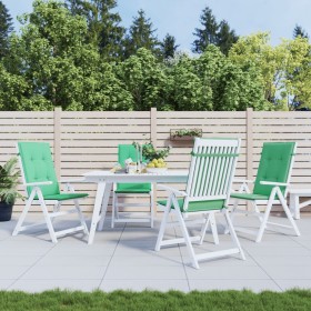 Gartenstuhl Kissen mit hoher Rückenlehne 4 Stück grüner Stoff 120x50x3cm von vidaXL, Kissen für Stühle und Sofas - Ref: Foro2...