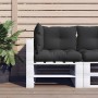 Cushions for pallets 3 pieces black fabric by vidaXL, Cushions for chairs and sofas - Ref: Foro24-47463, Price: 38,73 €, Disc...