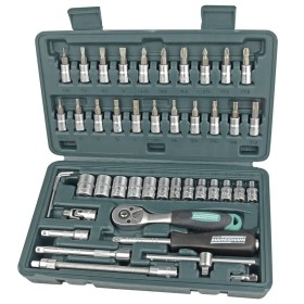 Brüder Mannesmann 46-Piece Socket Set 1/4" 2040 by Brüder Mannesmann, Nut wrenches - Ref: Foro24-408535, Price: 40,99 €, Disc...