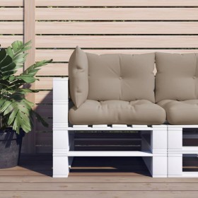 Kissen für Paletten 3 Einheiten taupegrauer Stoff von vidaXL, Kissen für Stühle und Sofas - Ref: Foro24-47469, Preis: 58,47 €...