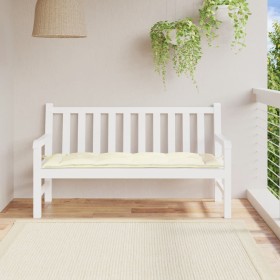 Cojín de banco de jardín tela Oxford blanco crema 150x50x7 cm de vidaXL, Cojines para sillas y sofás - Ref: Foro24-314958, Pr...