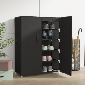 Black fabric shoe cabinet 60x28x90 cm by vidaXL, Shoe racks and shoe organizers - Ref: Foro24-337261, Price: 33,81 €, Discoun...