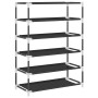 Black fabric shoe cabinet 60x28x90 cm by vidaXL, Shoe racks and shoe organizers - Ref: Foro24-337261, Price: 38,51 €, Discoun...