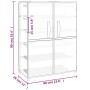 Black fabric shoe cabinet 60x28x90 cm by vidaXL, Shoe racks and shoe organizers - Ref: Foro24-337261, Price: 38,51 €, Discoun...