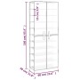 Gray fabric shoe cabinet 60x30x166 cm by vidaXL, Shoe racks and shoe organizers - Ref: Foro24-337259, Price: 49,36 €, Discoun...