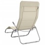 Folding sun lounger 2 units, made of steel with cream coating textile. by vidaXL, Loungers - Ref: Foro24-312476, Price: 146,0...