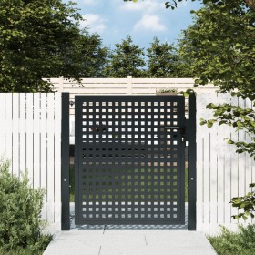 Anthracite gray steel garden gate 105x150 cm by vidaXL, garden gates - Ref: Foro24-154560, Price: 152,99 €, Discount: %