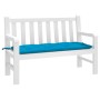 Gartenbankauflage Oxford-Stoff blau 120x50x7 cm von vidaXL, Kissen für Stühle und Sofas - Ref: Foro24-314948, Preis: 22,92 €,...