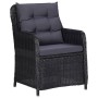 Garden chairs with cushions 2 units black synthetic rattan by vidaXL, Garden chairs - Ref: Foro24-46548, Price: 306,00 €, Dis...