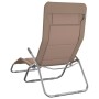 Tumbona plegable 2 uds textilene acero con recubrimiento taupe de vidaXL, Tumbonas - Ref: Foro24-312477, Precio: 119,16 €, De...