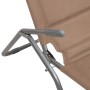 Folding lounger 2 pcs textilene steel with taupe coating by vidaXL, Loungers - Ref: Foro24-312477, Price: 125,99 €, Discount: %