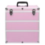 Make-up-Koffer 37x24x40 cm rosa Aluminium von vidaXL, Kulturbeutel - Ref: Foro24-91841, Preis: 61,00 €, Rabatt: %