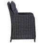 Garden chairs with cushions 2 units black synthetic rattan by vidaXL, Garden chairs - Ref: Foro24-46548, Price: 306,00 €, Dis...