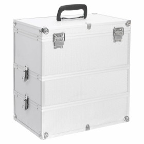 Makeup case 37x24x40 cm silver aluminum by vidaXL, toiletry bags - Ref: Foro24-91839, Price: 60,44 €, Discount: %