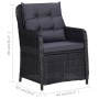 Garden chairs with cushions 2 units black synthetic rattan by vidaXL, Garden chairs - Ref: Foro24-46548, Price: 306,00 €, Dis...