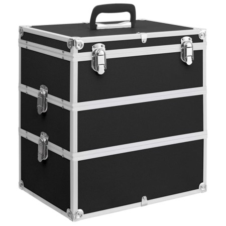 Makeup case 37x24x40 cm black aluminum by vidaXL, toiletry bags - Ref: Foro24-91840, Price: 52,39 €, Discount: %