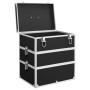 Makeup case 37x24x40 cm black aluminum by vidaXL, toiletry bags - Ref: Foro24-91840, Price: 52,39 €, Discount: %