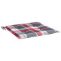 Garden chair cushions 6 pcs red plaid fabric 40x40x3 cm by vidaXL, Cushions for chairs and sofas - Ref: Foro24-314034, Price:...