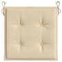 Cojines de silla de jardín 4 uds tela Oxford beige 50x50x3 cm de vidaXL, Cojines para sillas y sofás - Ref: Foro24-314044, Pr...