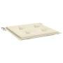 Cojines de silla de jardín 4 uds tela Oxford crema 50x50x3 cm de vidaXL, Cojines para sillas y sofás - Ref: Foro24-314042, Pr...