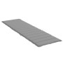 Cojín de tumbona de tela Oxford gris 200x50x3 cm de vidaXL, Cojines para sillas y sofás - Ref: Foro24-314189, Precio: 37,49 €...