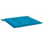 Cojines de silla de jardín 4 uds tela Oxford azul 50x50x3 cm de vidaXL, Cojines para sillas y sofás - Ref: Foro24-314046, Pre...