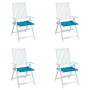 Cojines de silla de jardín 4 uds tela Oxford azul 50x50x3 cm de vidaXL, Cojines para sillas y sofás - Ref: Foro24-314046, Pre...