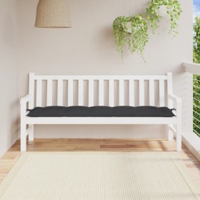 Gartenbankauflage Oxford-Stoff schwarz 180x50x7 cm von vidaXL, Kissen für Stühle und Sofas - Ref: Foro24-314975, Preis: 40,79...