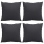 Decorative cushions 4 units taupe gray fabric 60x60 cm by vidaXL, Cushions - Ref: Foro24-314361, Price: 48,99 €, Discount: %