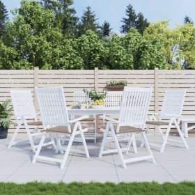 Gartenstuhl Kissen 6 Stück Oxford Stoff taupe 50x50x3 cm von vidaXL, Kissen für Stühle und Sofas - Ref: Foro24-314055, Preis:...