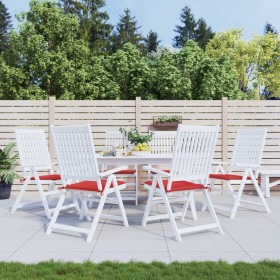 Gartenstuhlkissen 6 Stück Oxford-Stoff rot 50x50x3 cm von vidaXL, Kissen für Stühle und Sofas - Ref: Foro24-314051, Preis: 43...